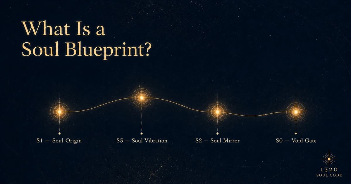 1320 Soul Blueprint diagram showing the four Foundation Mirrors in the order S1, S3, S2 and S0